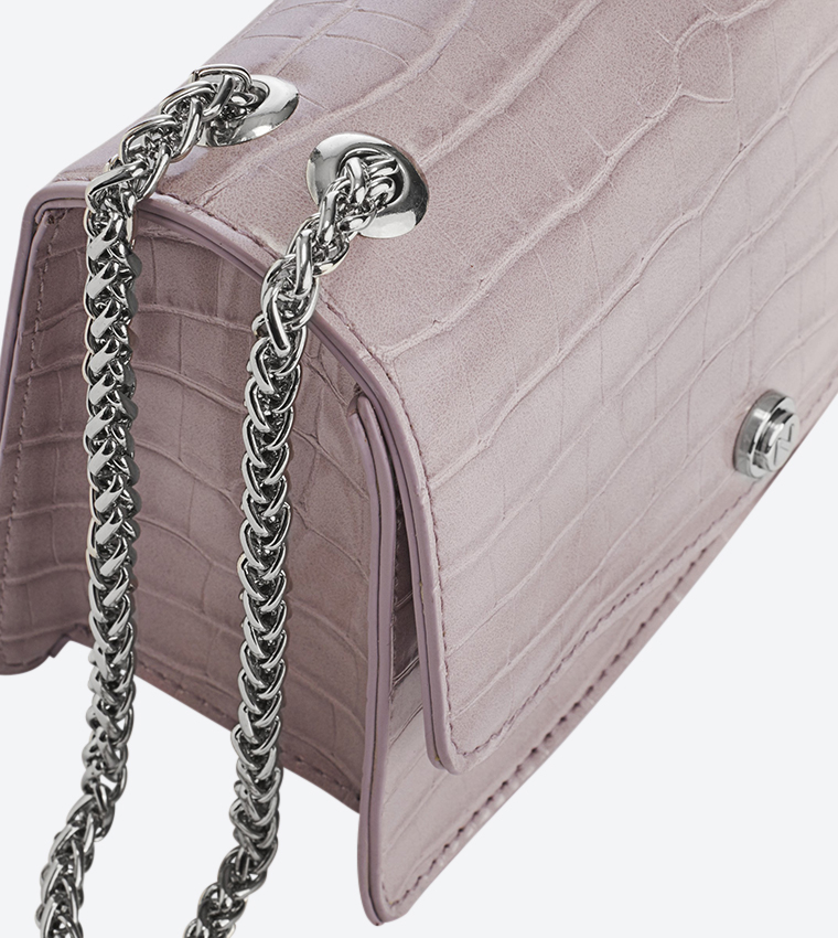 Buy Naturalizer Betty Chain Strap Details Cross Body Bag Pink In Pink 6thStreet Bahrain