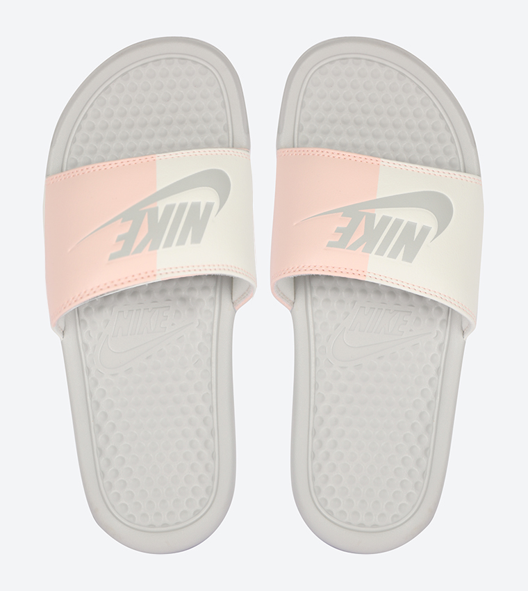 Buy Nike Benassi Jdi Slides Beige NIKE343881 005 In Beige