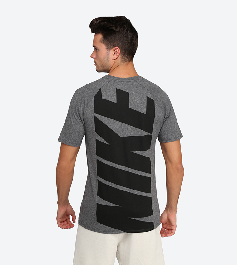 nike hybrid t shirt grey
