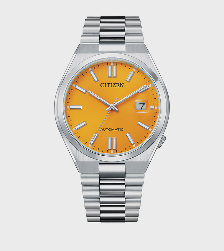 Yellow Dial Mechanical Watch
