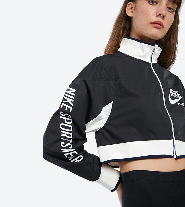 Nike archive cropped track jacket best sale