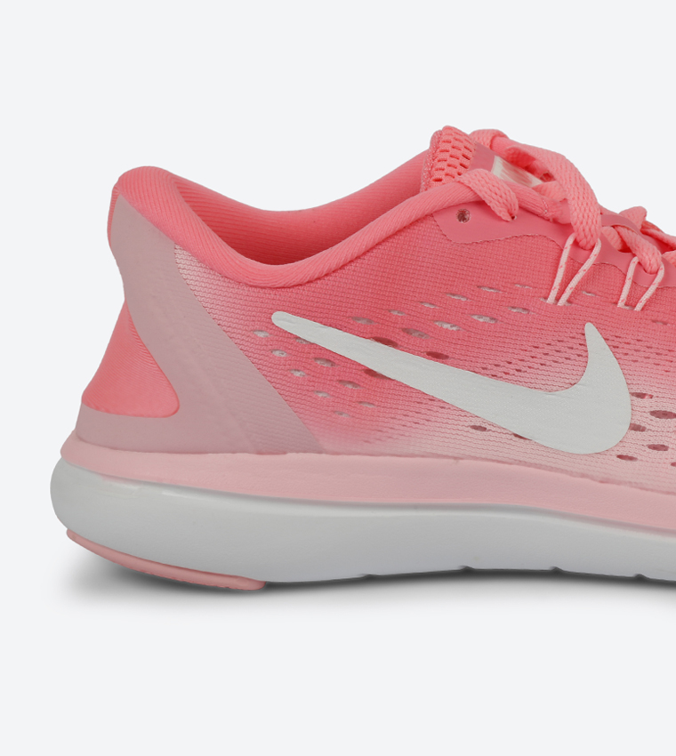 Nike flex run 2017 women's pink best sale