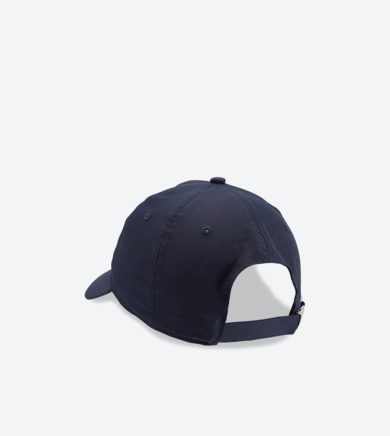 Buy Nike Metal Swoosh Adjustable Back Strap Detail Cap Blue In