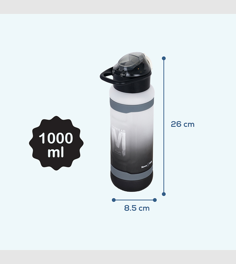 Ombre Water Bottle with Straw - 1000ml