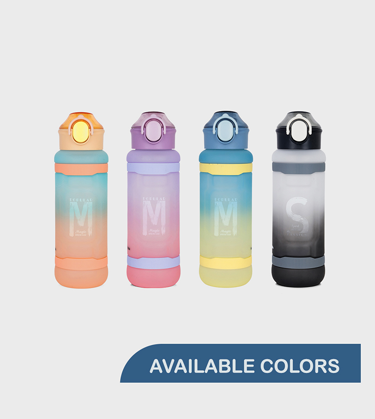 Ombre Water Bottle with Straw - 1000ml