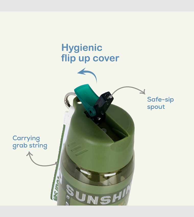 Printed Water Bottle with Grab String - 750ml