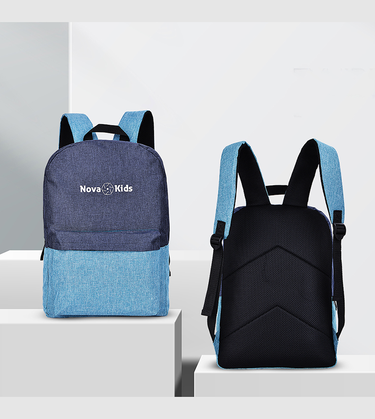 Color block 17"-18L School Bag