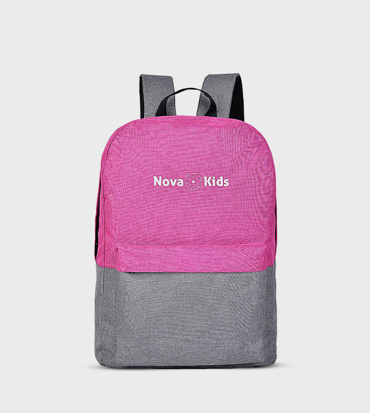 Color Block 17"-18L School Bag