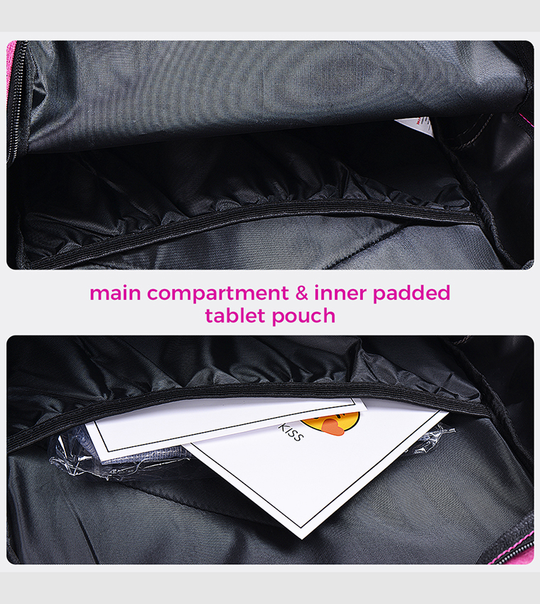 Color Block 17"-18L School Bag