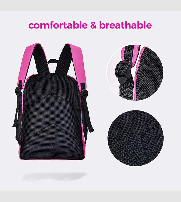 Color Block 17"-18L School Bag