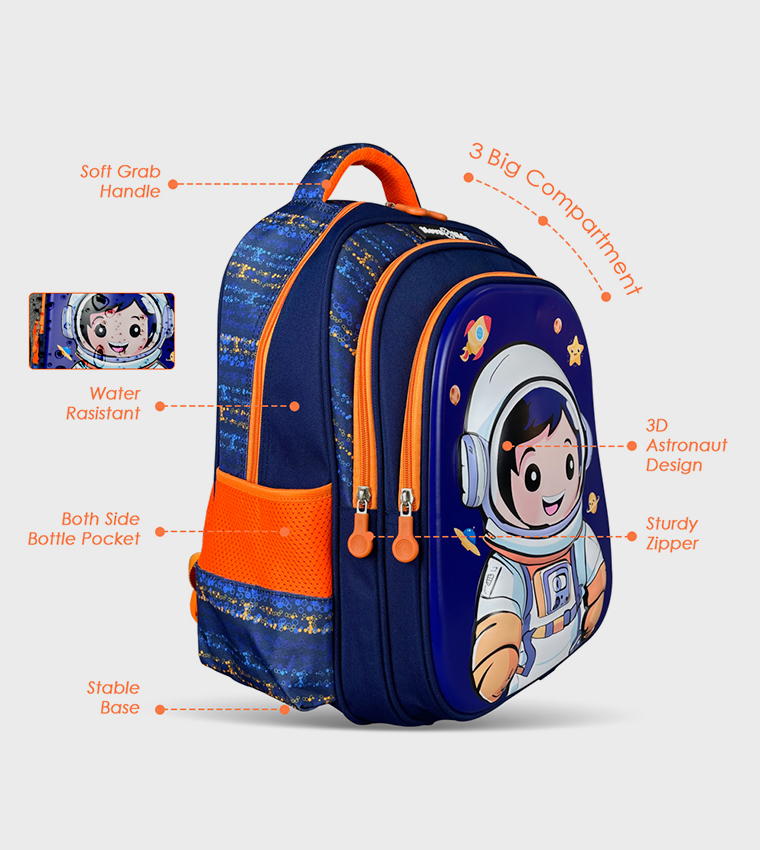 16.5" 3D School Bag - Astronaut