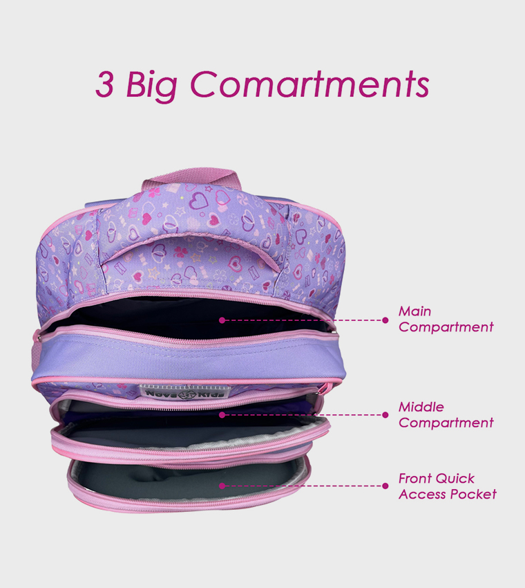 16.5" 3D School Bag - Ballerina