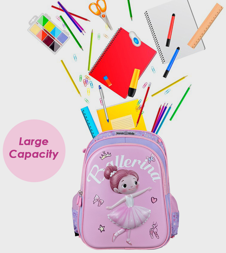 16.5" 3D School Bag - Ballerina