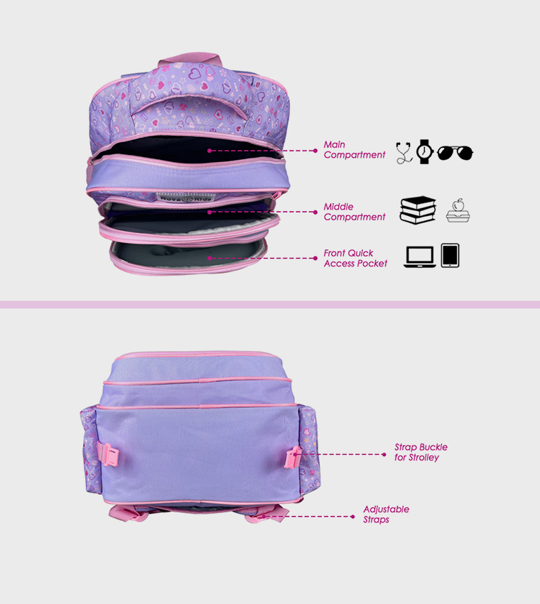 16.5" 3D School Bag - Ballerina