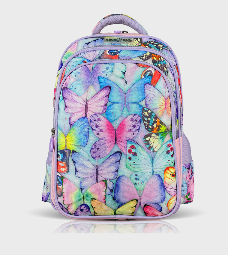 17.5" School Bag - Butterfly