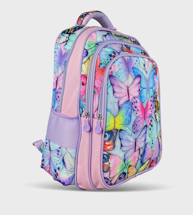 17.5" School Bag - Butterfly