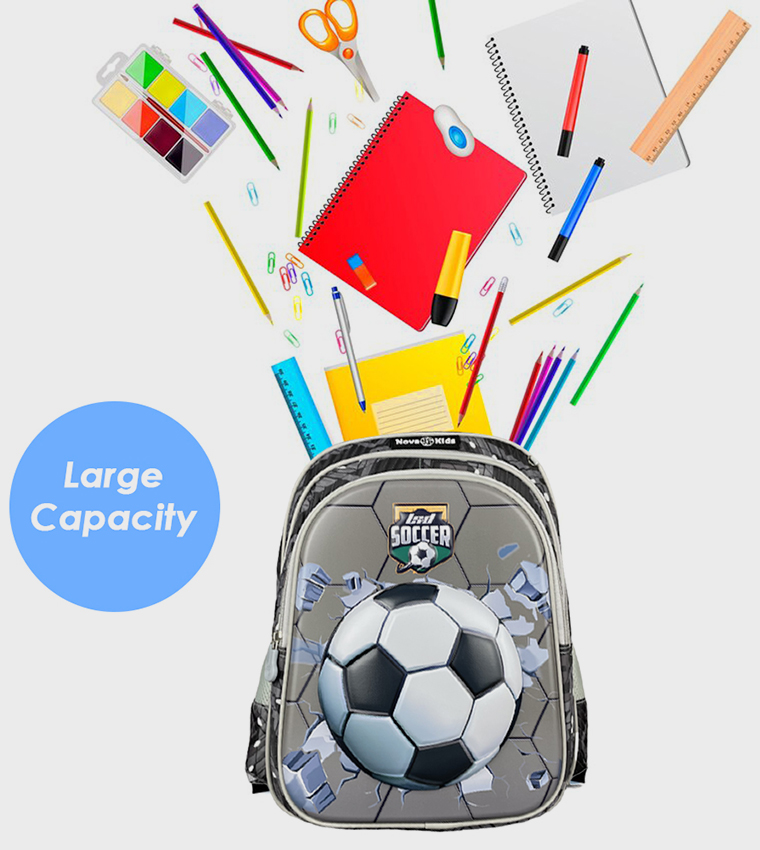 3D School Bag - Soccer