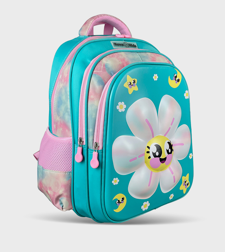 16.5" 3D School Bag - Daisy