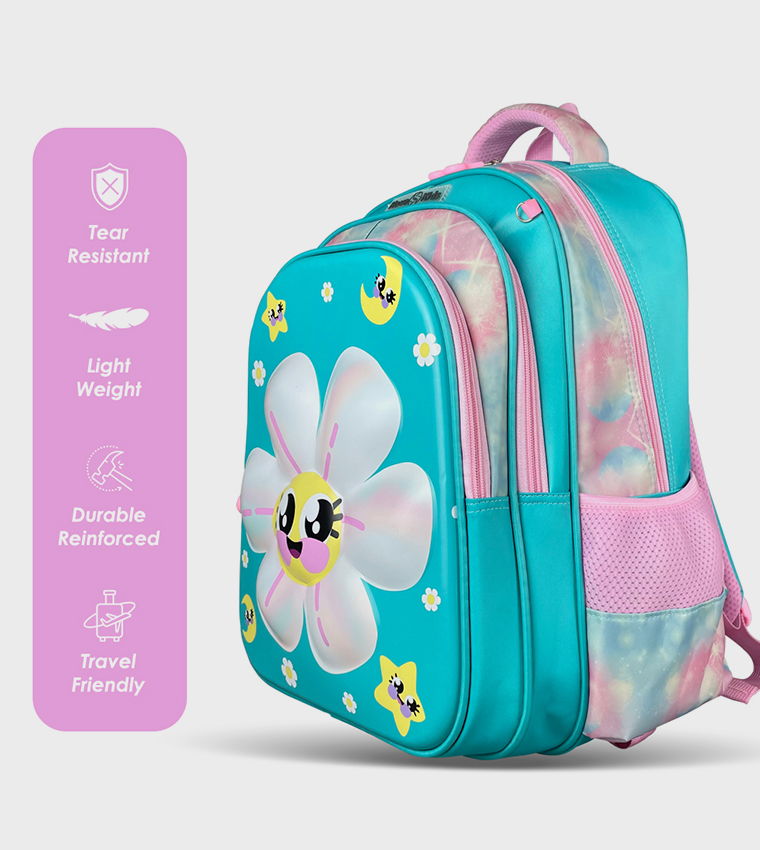 16.5" 3D School Bag - Daisy