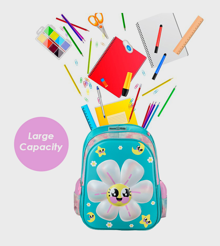 16.5" 3D School Bag - Daisy
