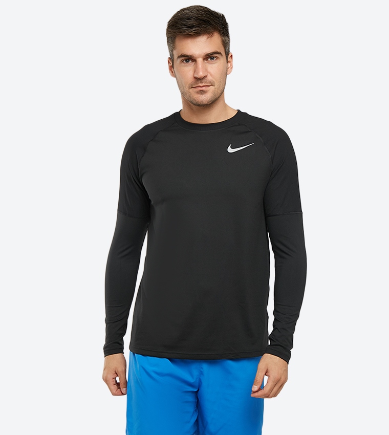 Nike Pro Dri-fit Athleisure Casual Sports Round Neck Long Sleeves Whit -  KICKS CREW