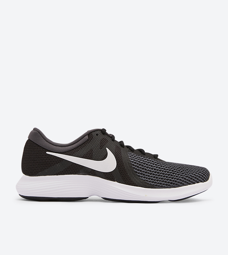 Buy Nike Revolution 4 Eu Round Toe Sneakers Black In Black 6thStreet Oman