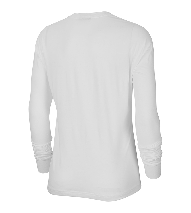 Sportswear Icon Clash Long Sleeve Crew Neck Top - White