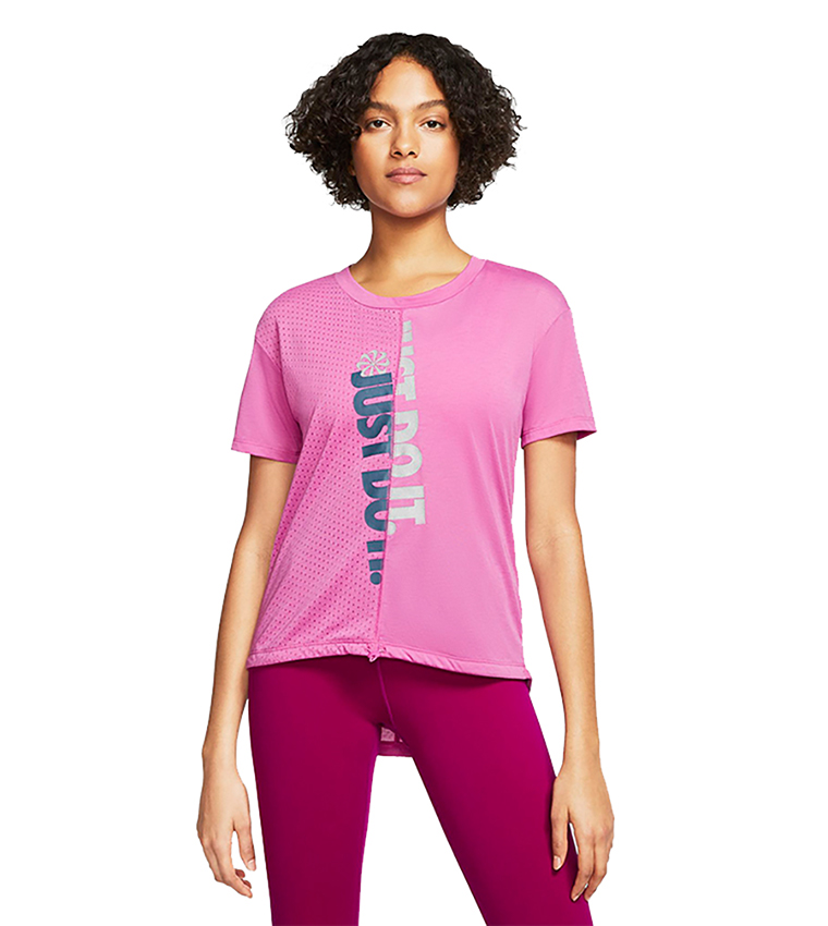 W Nk Icnclsh Top Ss - Fuchsia