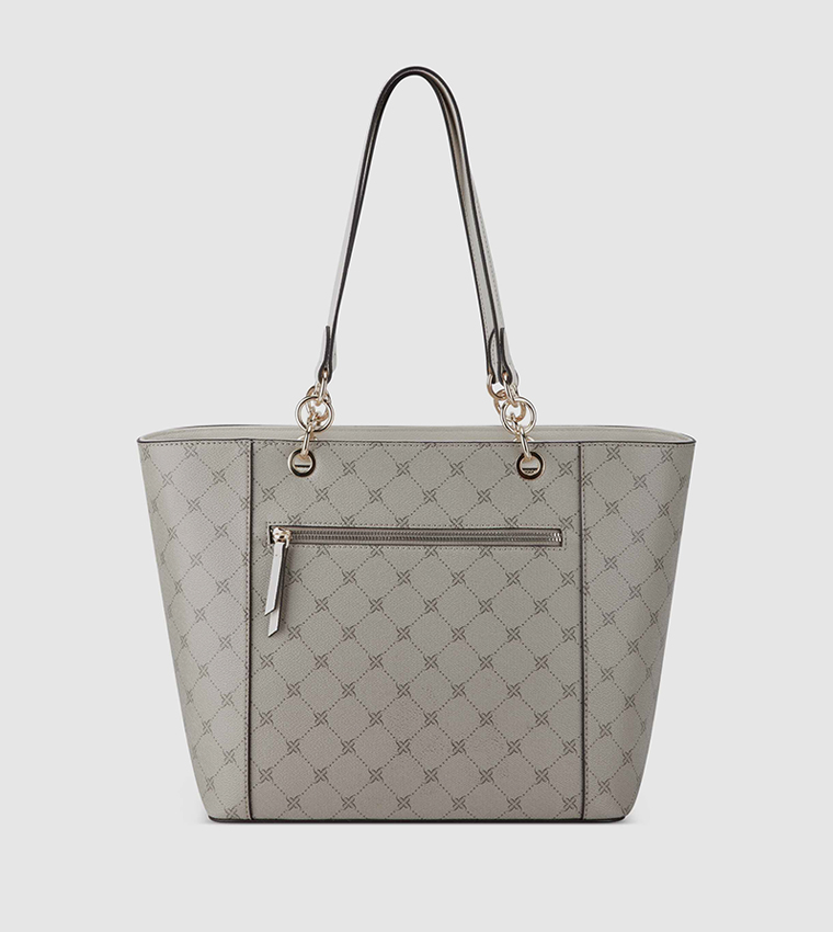 Taupe store tote bag