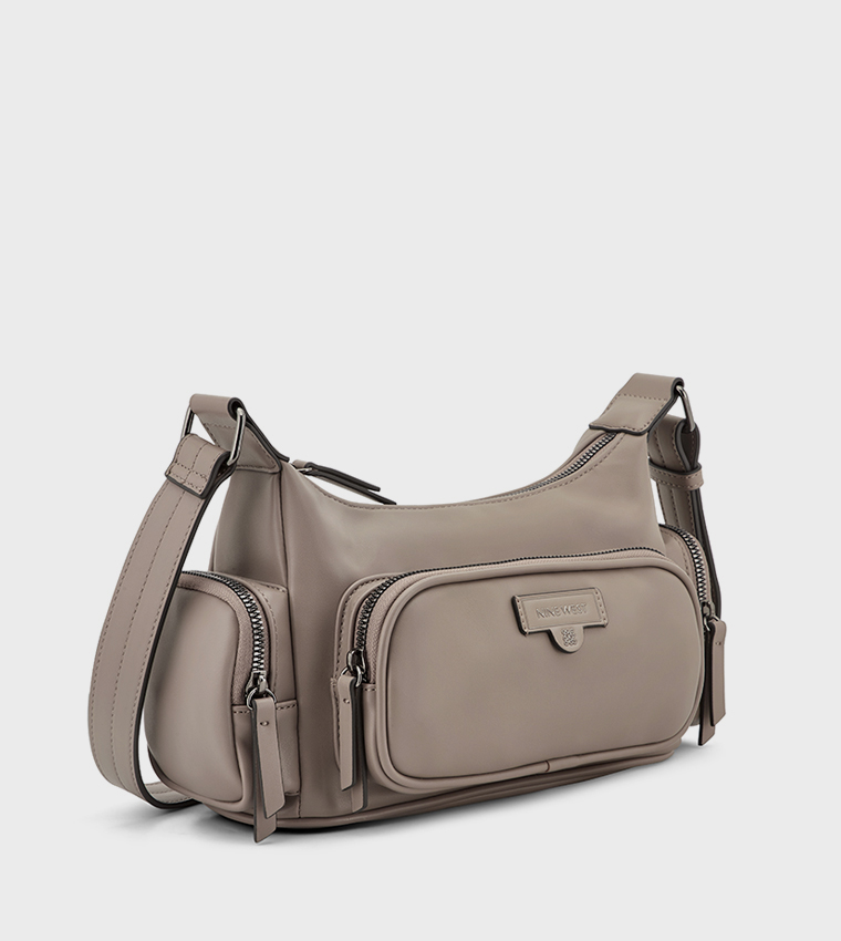 JAREN Pocket Detail Shoulder Bag