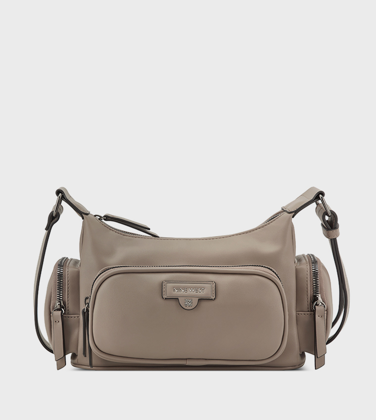 JAREN Pocket Detail Shoulder Bag