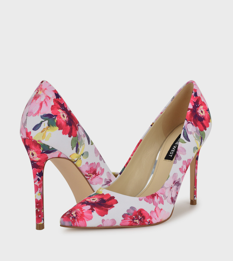 FRESH Floral Pointed Toe Pumps