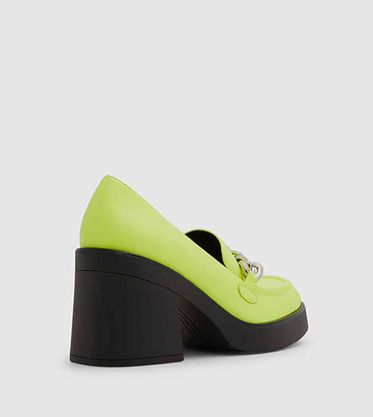 Noella Chain Accent Block Heeled Shoes