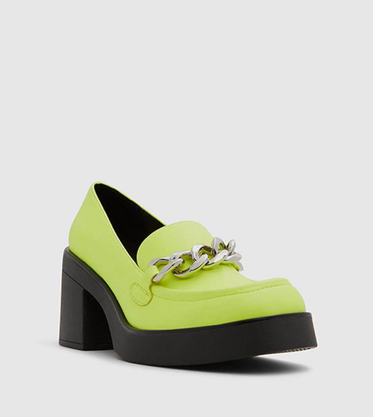 Noella Chain Accent Block Heeled Shoes