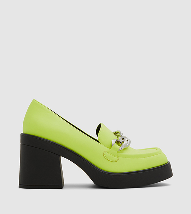 Noella Chain Accent Block Heeled Shoes