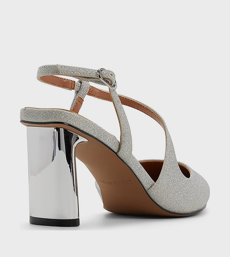 NOVAAH Textured Pointed Toe Pumps