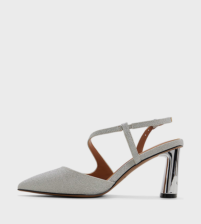 NOVAAH Textured Pointed Toe Pumps