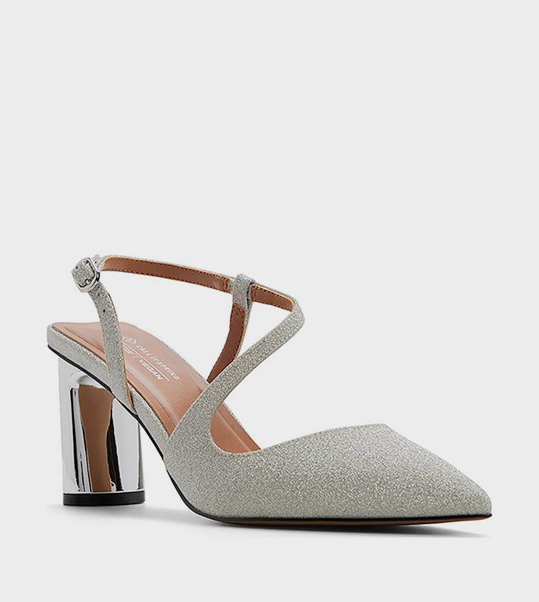NOVAAH Textured Pointed Toe Pumps