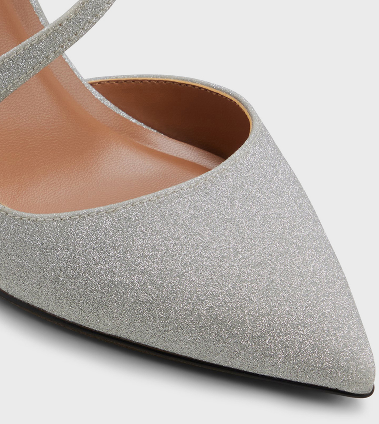 NOVAAH Textured Pointed Toe Pumps