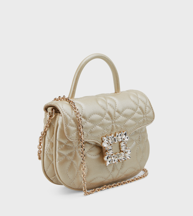 HANNI Quilted Top Handle Bag