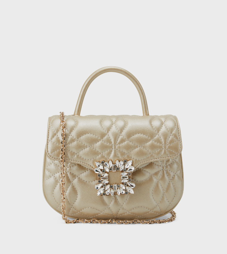 HANNI Quilted Top Handle Bag