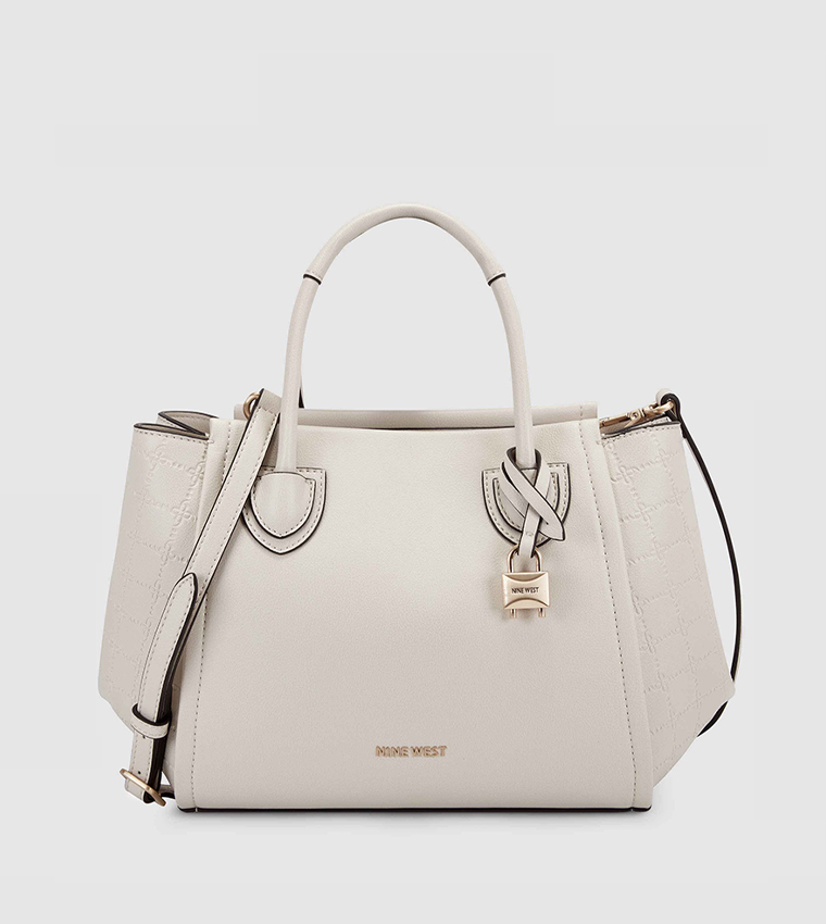 Buy Nine West CAMDEN Jet Set Satchel Bag In White | 6thStreet UAE