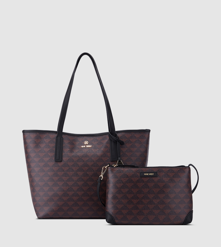 TRISTIAN Printed 2-In-1 Tote Bag Set