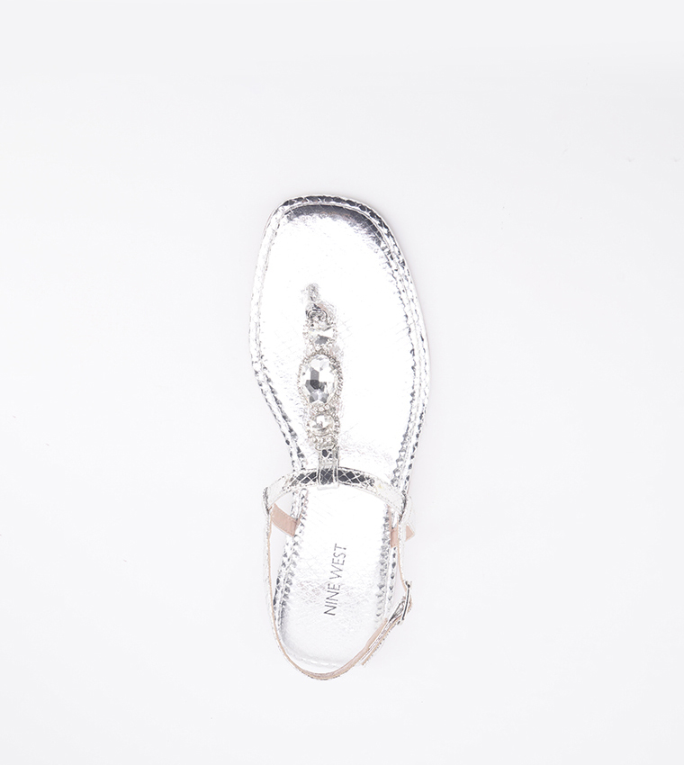 GLENDA Embellished Flat Sandals