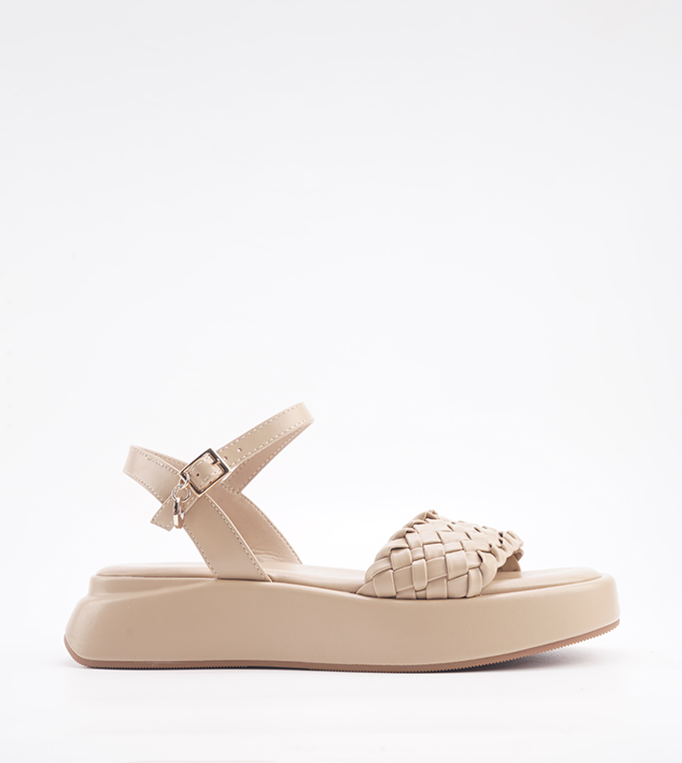 VALLE Woven Strap Flatform Sandals