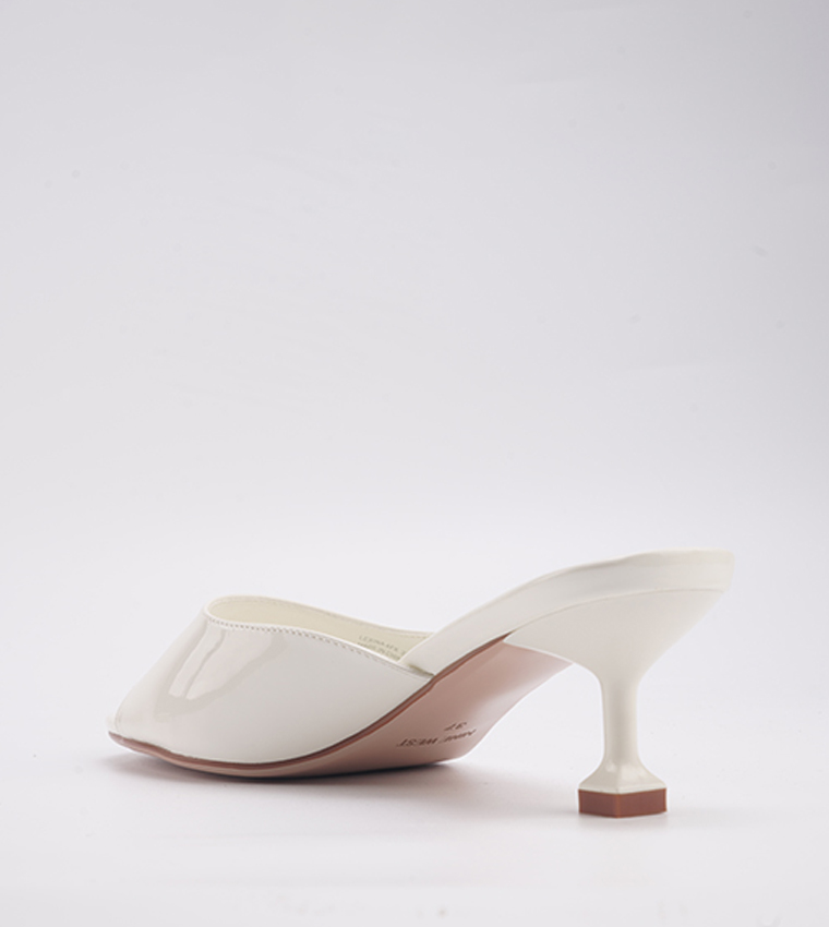 LEXINA Logo Detail Heeled Sandals