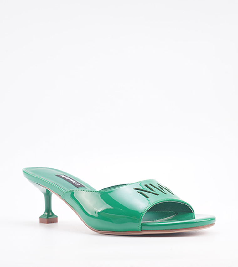 LEXINA Logo Detail Heeled Sandals