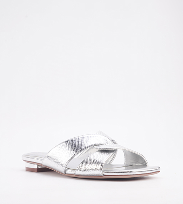YELENA Metallic Flat Sandals