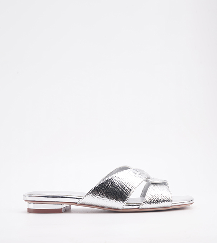 YELENA Metallic Flat Sandals