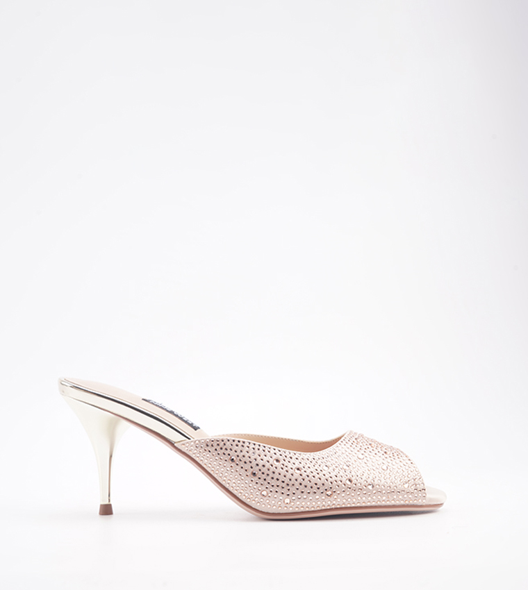 DONNELA Embellished Heeled Sandals